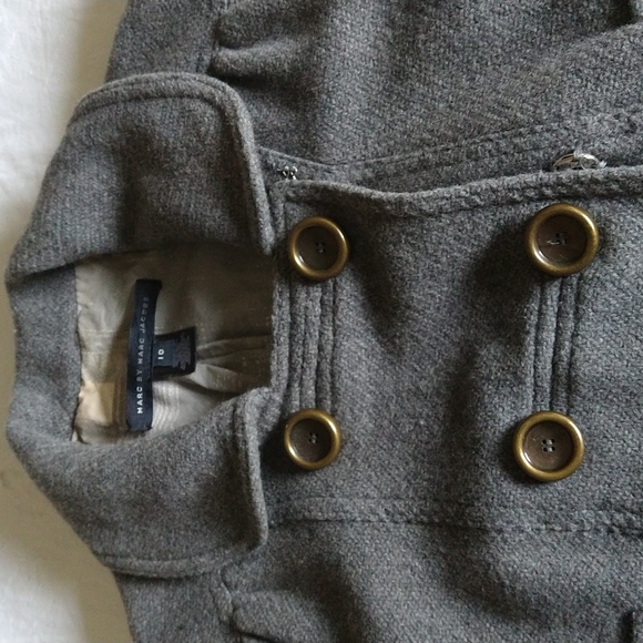 MARC BY MARC JACOBS MILITARY STYLE DOUBLE-BREASTED PEACOAT - Picture 4 of 9